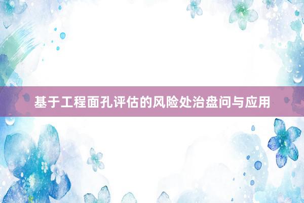 基于工程面孔评估的风险处治盘问与应用
